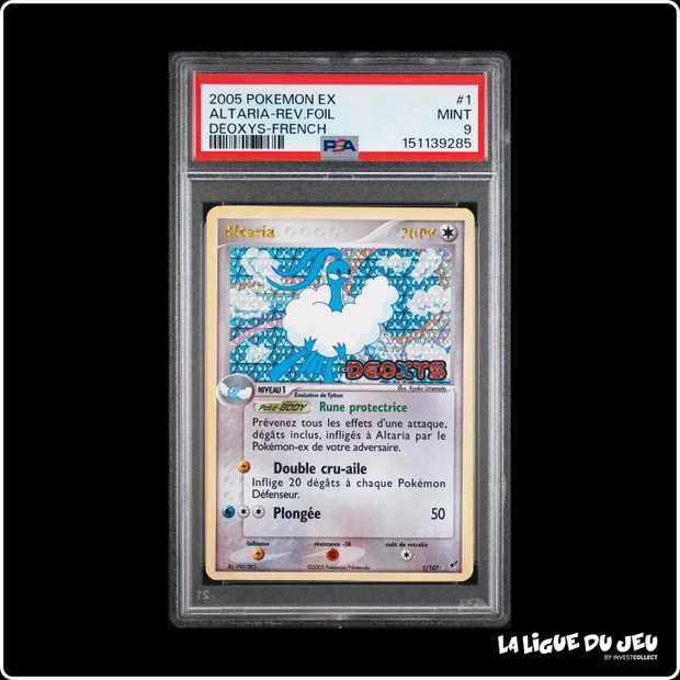 Holo - Pokemon - Deoxys - Altaria - 1/107 - Reverse Foil - PSA 9 - Français