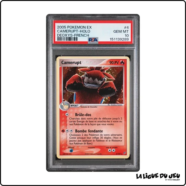 Holo - Pokemon - Deoxys - Camerupt - 4/107 - PSA 10 - Français