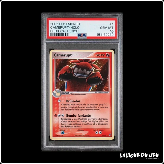 Holo - Pokemon - Deoxys - Camerupt - 4/107 - PSA 10 - Français
