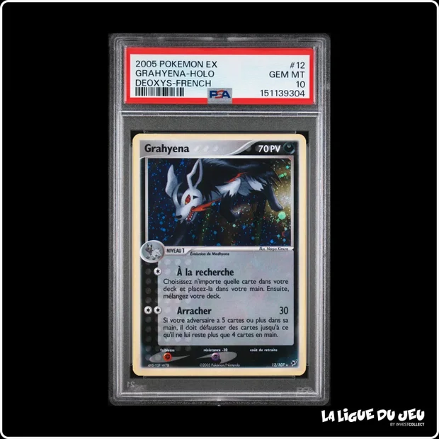 Holo - Pokemon - Deoxys - Grahyena - 12/107 - PSA 10 - Français