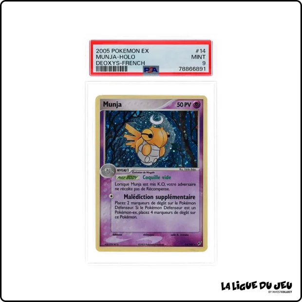 Holo - Pokemon - Deoxys - Munja - 14/107 - PSA 9 - Français