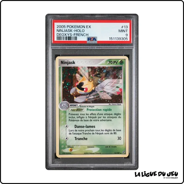 Holo - Pokemon - Deoxys - Ninjask - 13/107 - PSA 9 - Français