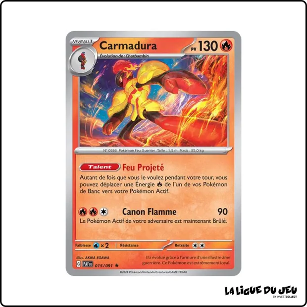 Holo - Pokemon - Destinées de Paldea - Carmadura 15/91