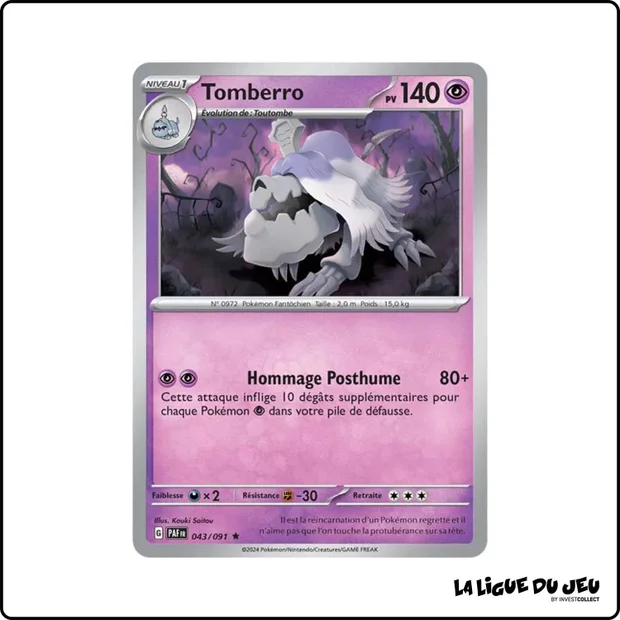 Holo - Pokemon - Destinées de Paldea - Tomberro 43/91