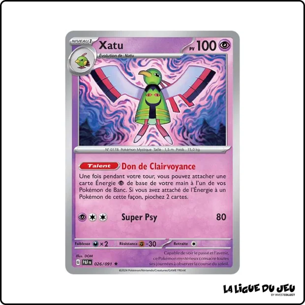 Holo - Pokemon - Destinées de Paldea - Xatu 26/91