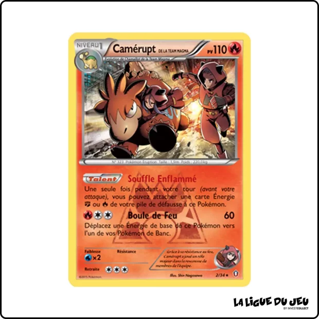 Holo - Pokemon - Double Danger - Camérupt de la Team Magma 2/34