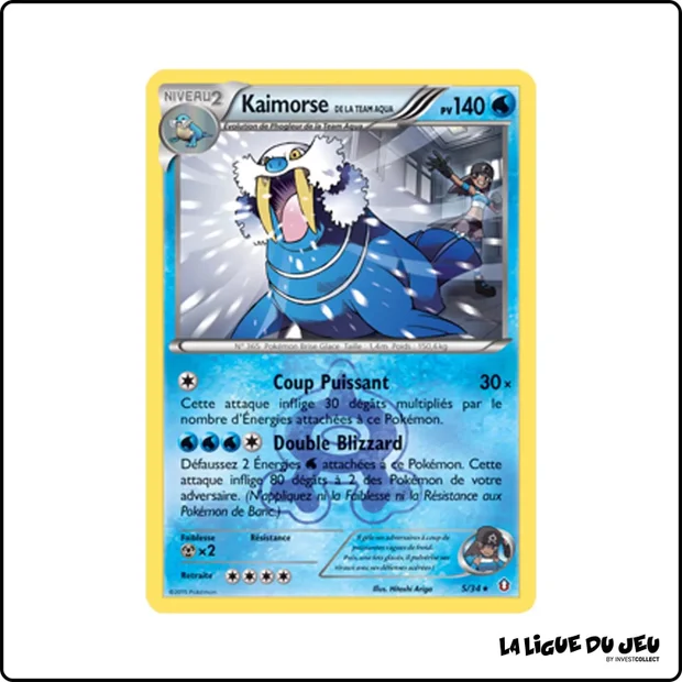 Holo - Pokemon - Double Danger - Kaimorse de la Team Aqua 5/34