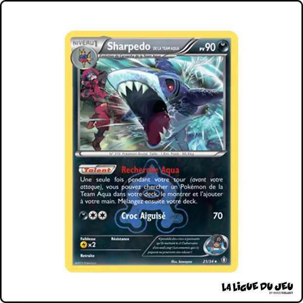 Holo - Pokemon - Double Danger - Sharpedo de la Team Aqua 21/34