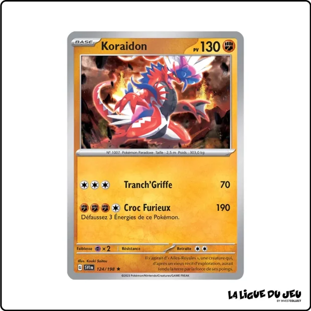 Holo - Pokemon - Écarlate et Violet de Base - Koraidon 124/198