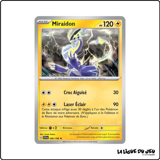 Holo - Pokemon - Écarlate et Violet de Base - Miraidon 80/198