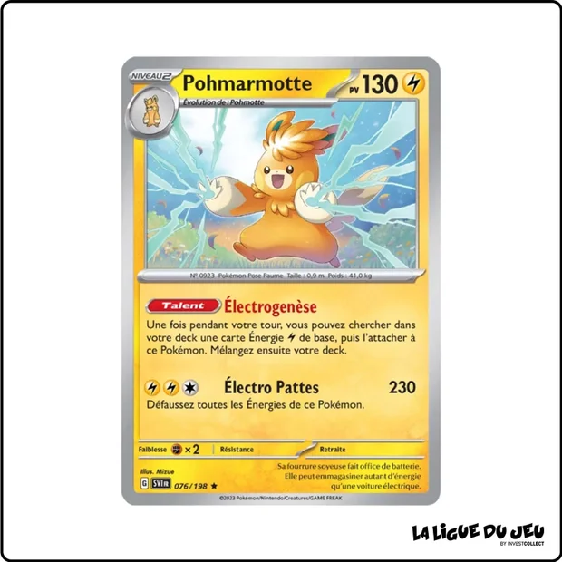 Holo - Pokemon - Écarlate et Violet de Base - Pohmarmotte 76/198