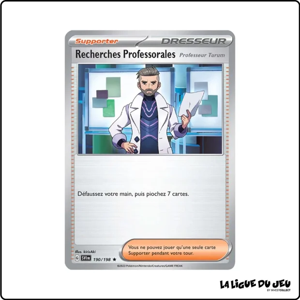 Holo - Pokemon - Écarlate et Violet de Base - Recherches Professorales 190/198