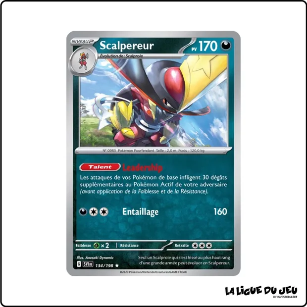 Holo - Pokemon - Écarlate et Violet de Base - Scalpereur 134/198