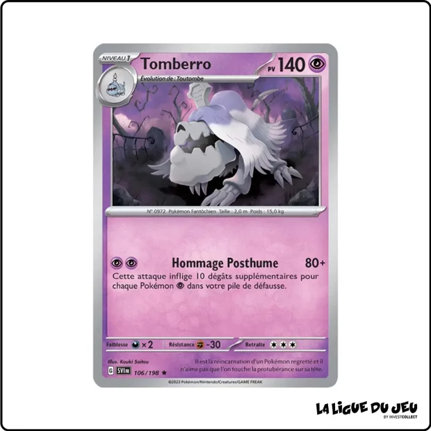 Holo - Pokemon - Écarlate et Violet de Base - Tomberro 106/198