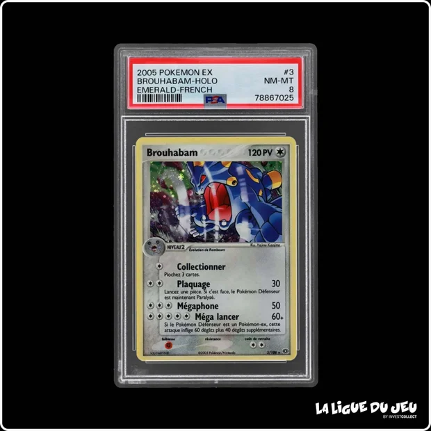 Holo - Pokemon - Émeraude - Brouhabam - 3/106 - PSA 8 - Français