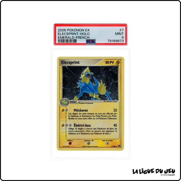 Holo - Pokemon - Émeraude - Elecsprint - 7/106 - PSA 9 - Français