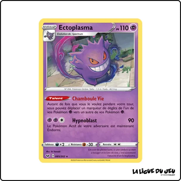 Holo - Pokemon - Épée et Bouclier de Base - Ectoplasma 85/202