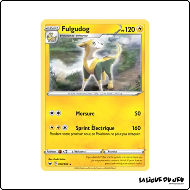 Holo - Pokemon - Épée et Bouclier de Base - Fulgudog 76/202
