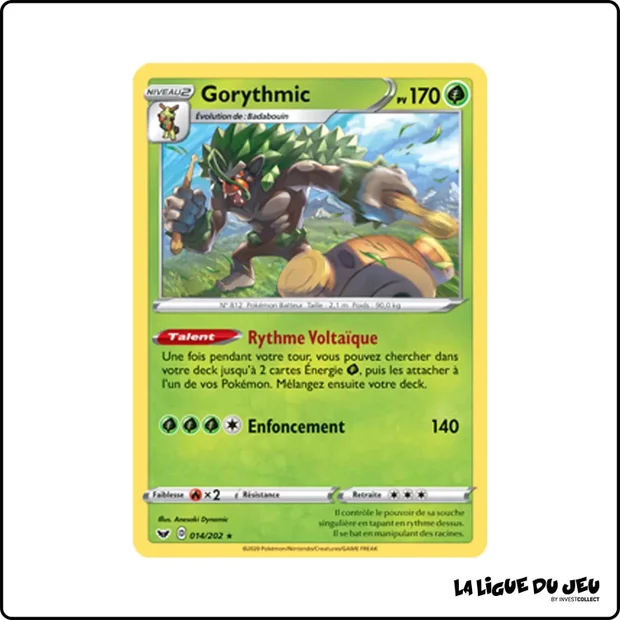 Holo - Pokemon - Épée et Bouclier de Base - Gorythmic 14/202