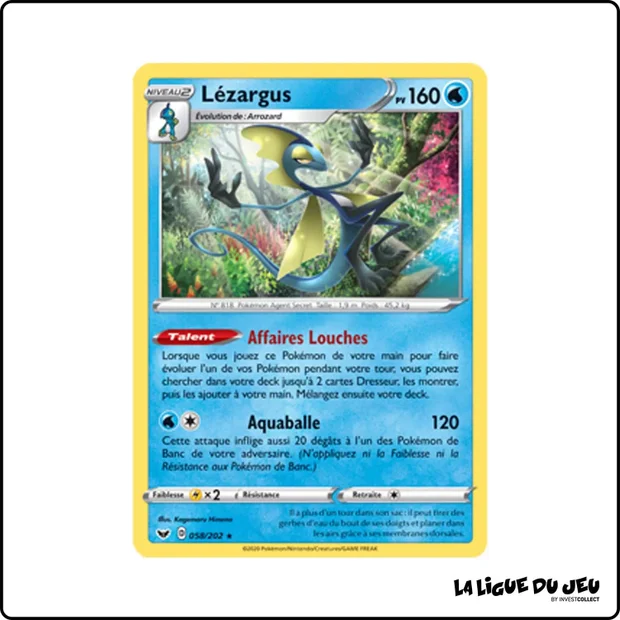 Holo - Pokemon - Épée et Bouclier de Base - Lézargus 58/202