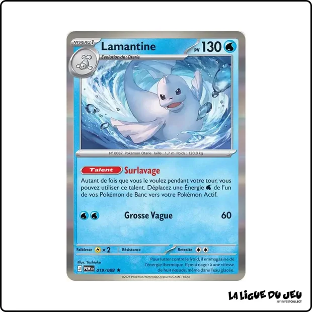 Holo - Pokemon - Équilibre Parfait - Lamantine 19/88