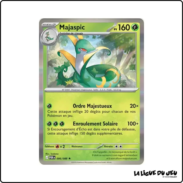 Holo - Pokemon - Équilibre Parfait - Majaspic 6/88