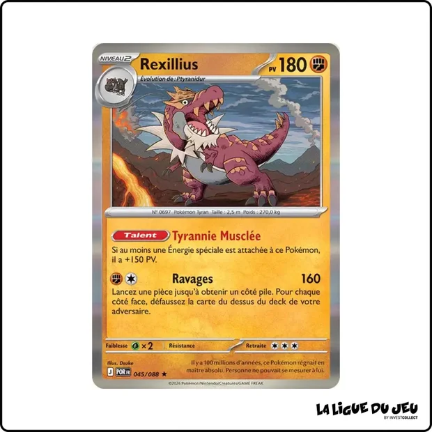 Holo - Pokemon - Équilibre Parfait - Rexillius 45/88