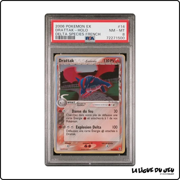 Holo - Pokemon - Espèces Delta - Drattak - 14/113 - PSA 8 - Français