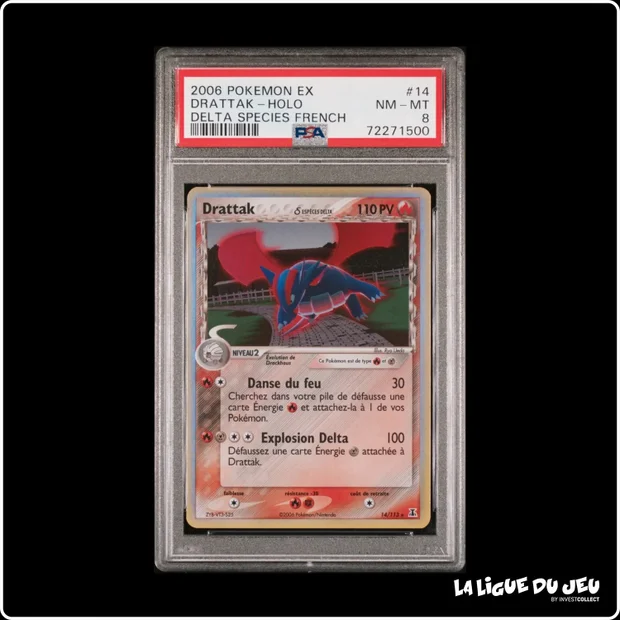 Holo - Pokemon - Espèces Delta - Drattak - 14/113 - PSA 8 - Français