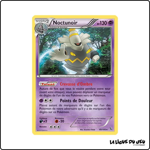 Holo - Pokemon - Étincelles - Noctunoir 40/106