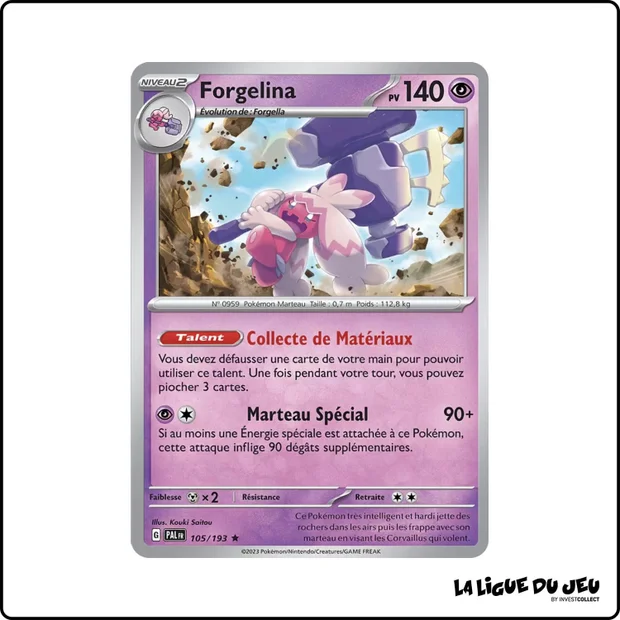 Holo - Pokemon - Évolutions à Paldea - Forgelina 105/193