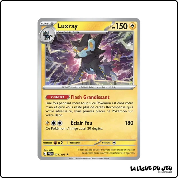 Holo - Pokemon - Évolutions à Paldea - Luxray 71/193