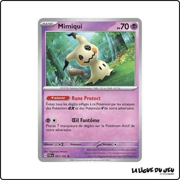 Holo - Pokemon - Évolutions à Paldea - Mimiqui 97/193