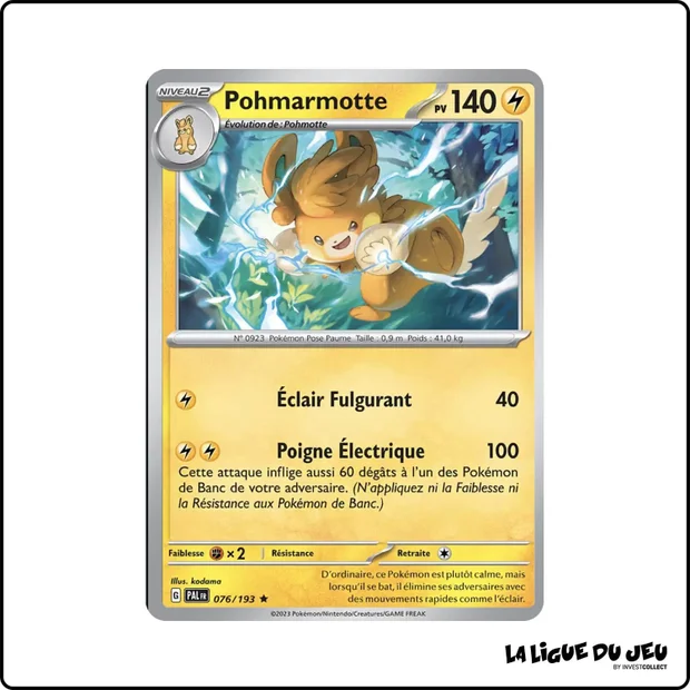 Holo - Pokemon - Évolutions à Paldea - Pohmarmotte 76/193
