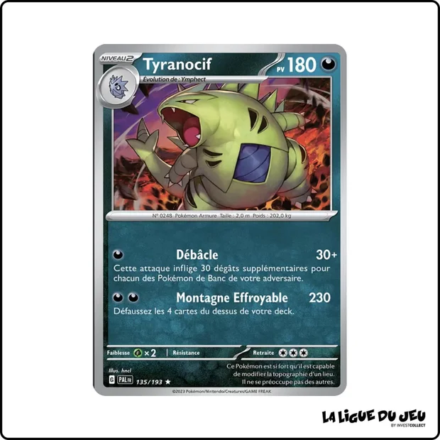 Holo - Pokemon - Évolutions à Paldea - Tyranocif 135/193