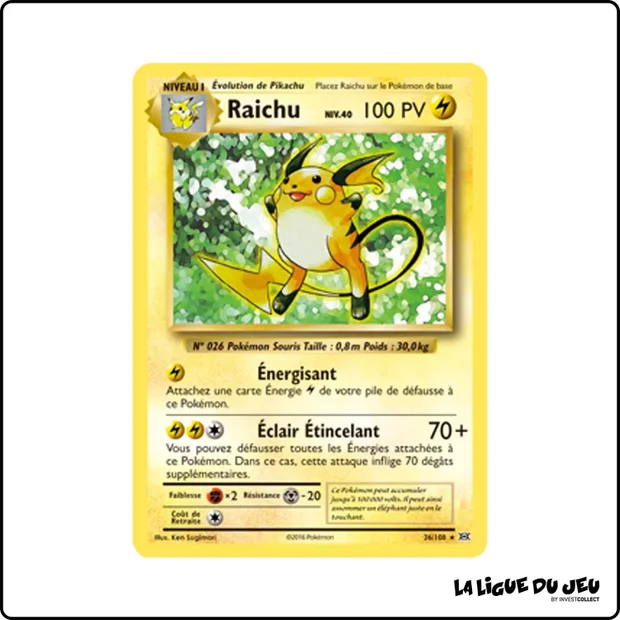 Holo - Pokemon - Évolutions - Raichu 36/108
