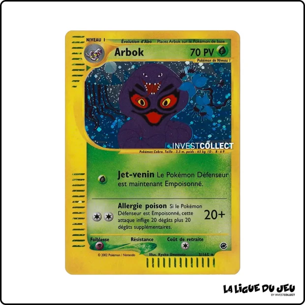 Holo - Pokemon - Expedition - Arbok 3/165