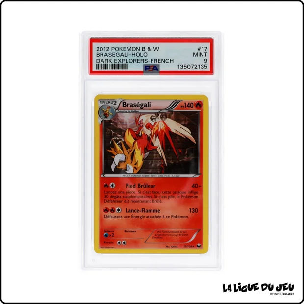 Holo - Pokemon - Explorateurs Obscurs - Braségali - 17/108 - PSA 9 - Français