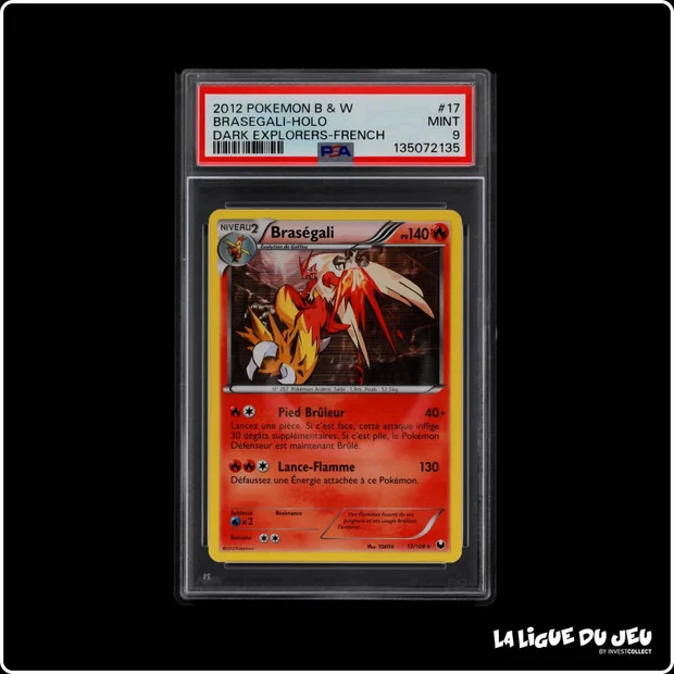 Holo - Pokemon - Explorateurs Obscurs - Braségali - 17/108 - PSA 9 - Français