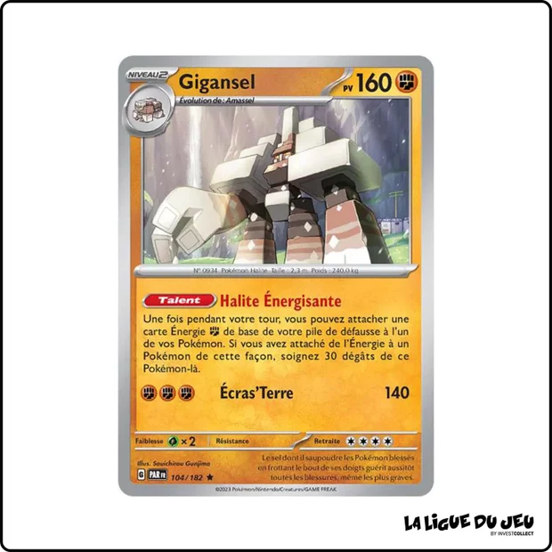 Holo - Pokemon - Faille Paradoxe - Gigansel 104/182