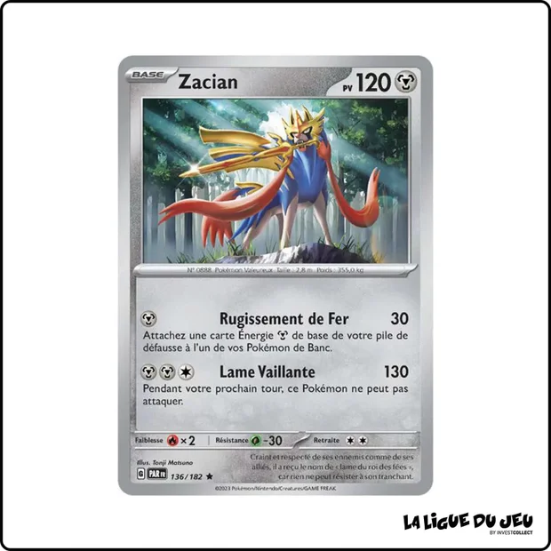 Holo - Pokemon - Faille Paradoxe - Zacian 136/182