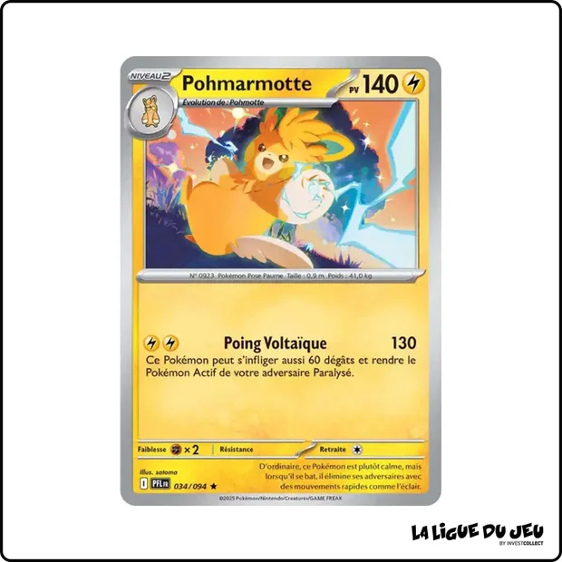 Holo - Pokemon - Flammes Fantasmagoriques - Pohmarmotte 34/94