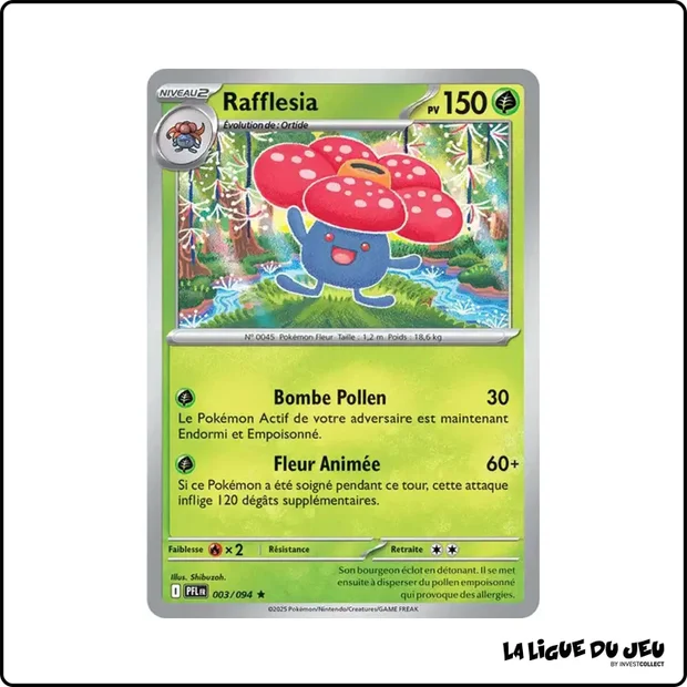 Holo - Pokemon - Flammes Fantasmagoriques - Rafflesia 3/94