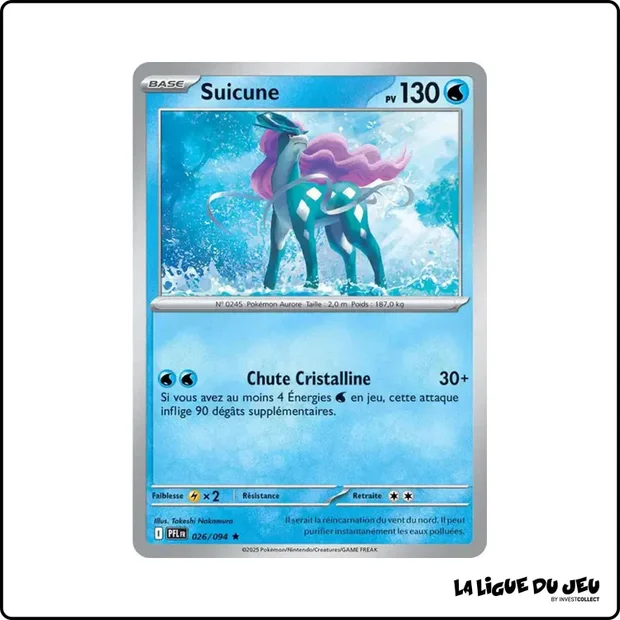 Holo - Pokemon - Flammes Fantasmagoriques - Suicune 26/94