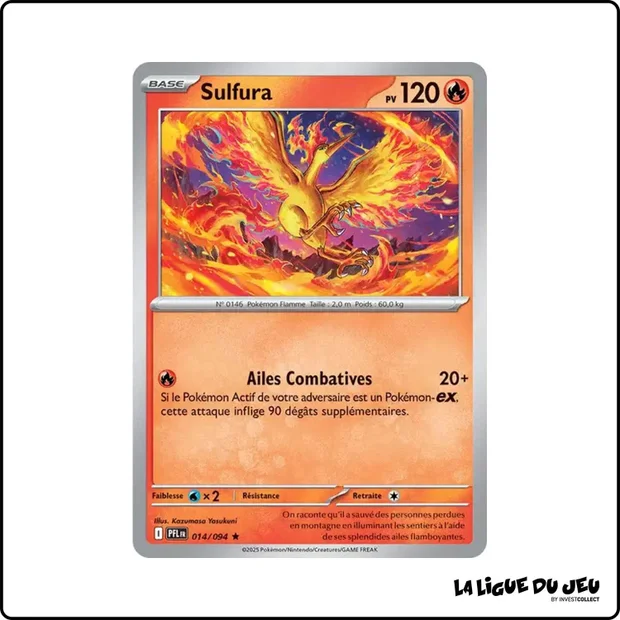 Holo - Pokemon - Flammes Fantasmagoriques - Sulfura 14/94