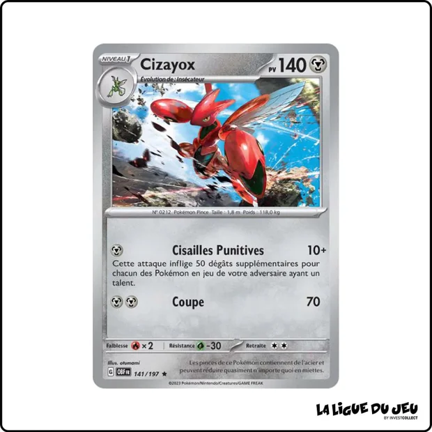 Holo - Pokemon - Flammes Obsidiennes - Cizayox 141/197