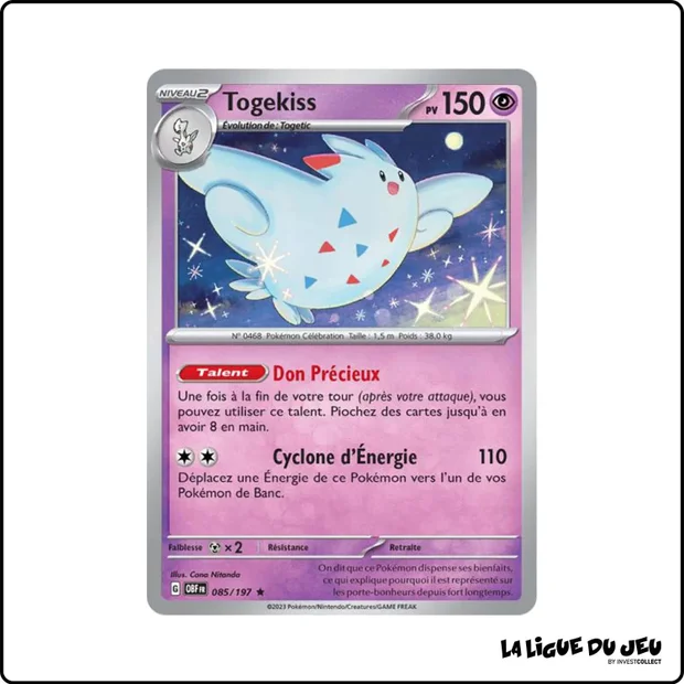 Holo - Pokemon - Flammes Obsidiennes - Togekiss 85/197