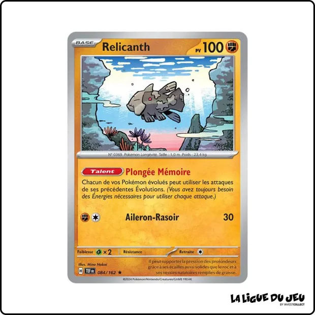 Holo - Pokemon - Forces Temporelles - Relicanth 84/162