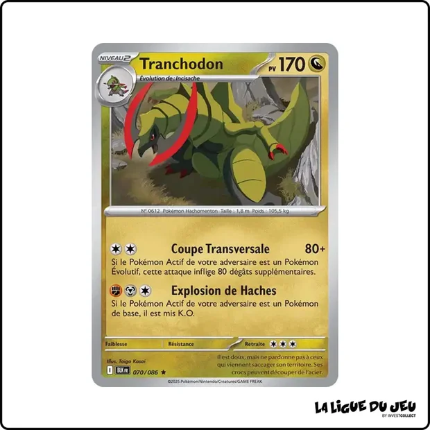 Holo - Pokemon - Foudre Noire - Tranchodon 70/86