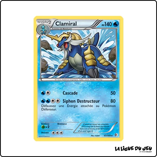Holo - Pokemon - Frontières Franchies - Clamiral 41/149